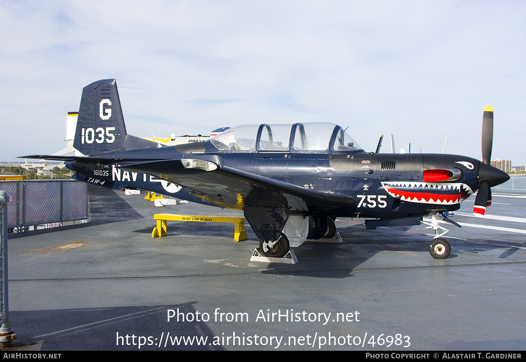 Aircraft Photo of 161035 | Beech T-34C Turbo Mentor | USA - Navy | AirHistory.net #46983