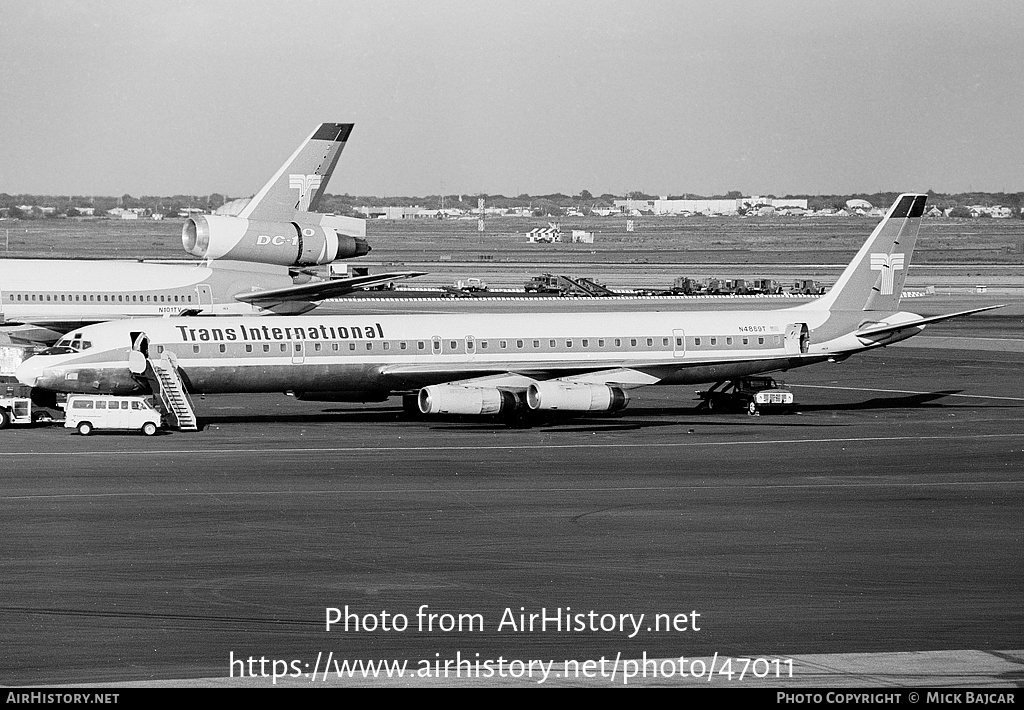 Aircraft Photo of N4869T | McDonnell Douglas DC-8-63CF | Trans International Airlines - TIA | AirHistory.net #47011