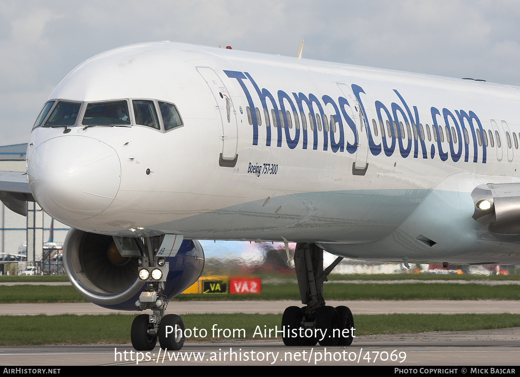 Aircraft Photo of G-JMAB | Boeing 757-3CQ | Thomas Cook Airlines | AirHistory.net #47069