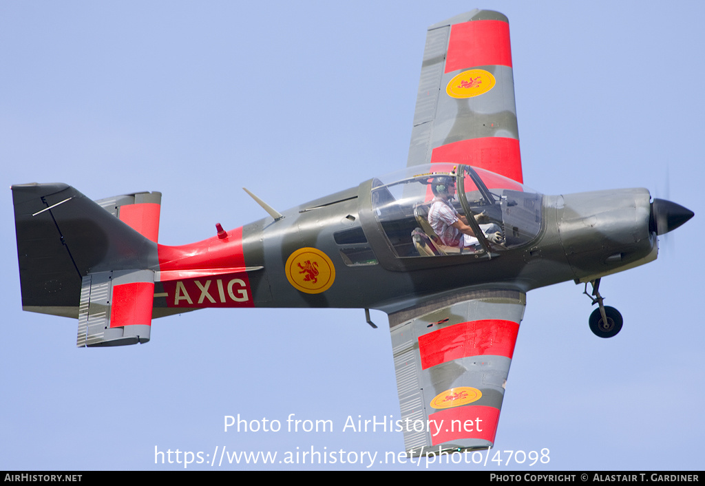 Aircraft Photo of G-AXIG | Scottish Aviation Bulldog 104 | AirHistory.net #47098