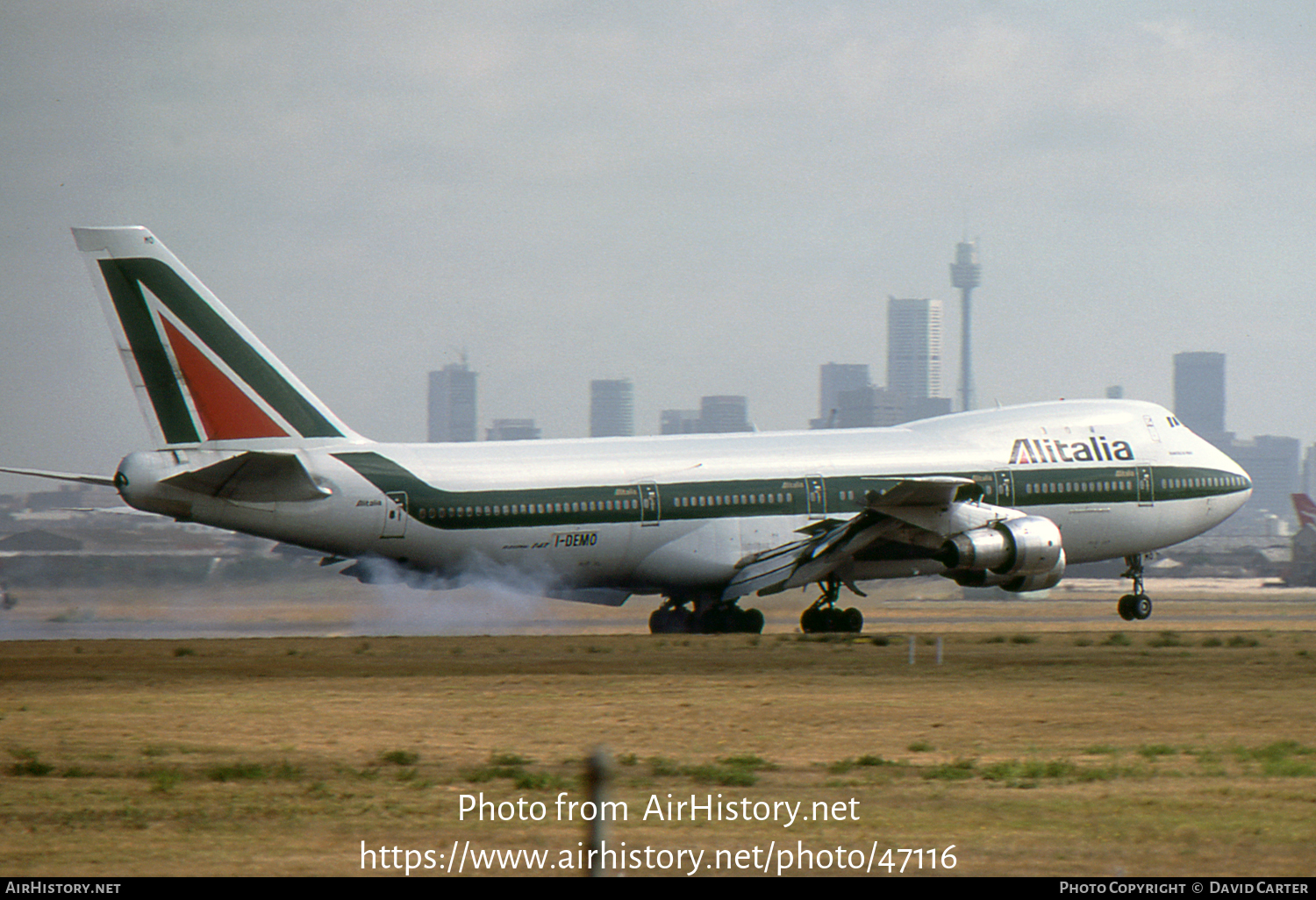 Aircraft Photo of I-DEMO | Boeing 747-243B | Alitalia | AirHistory.net #47116