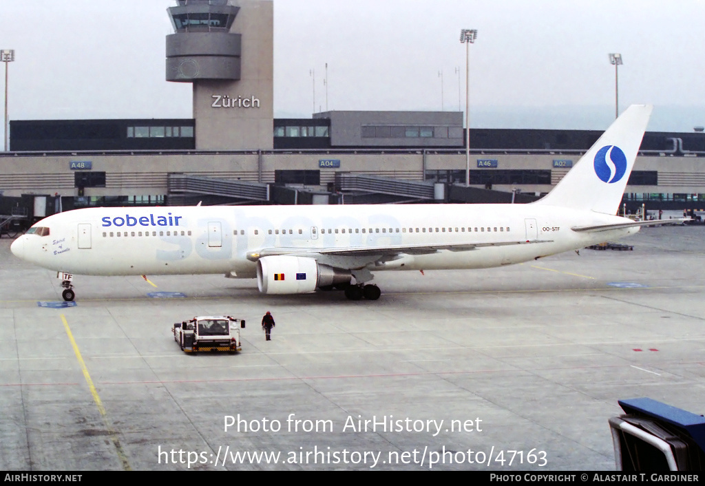 Aircraft Photo of OO-STF | Boeing 767-328/ER | Sobelair | AirHistory.net #47163