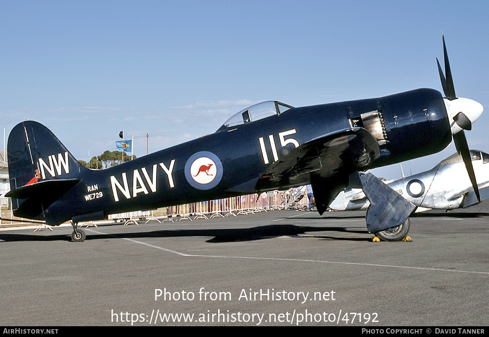 Aircraft Photo of VH-HFX / WH589 | Hawker Fury FB10 | Australia - Navy | AirHistory.net #47192