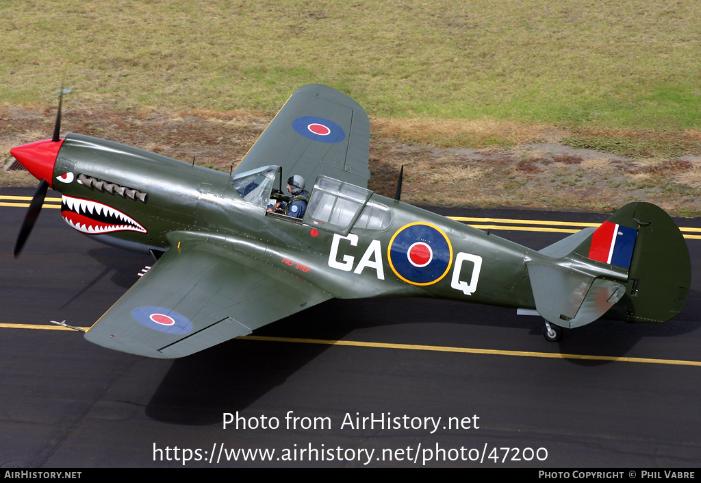 Aircraft Photo of VH-ZOC | Curtiss P-40N Warhawk | UK - Air Force | AirHistory.net #47200