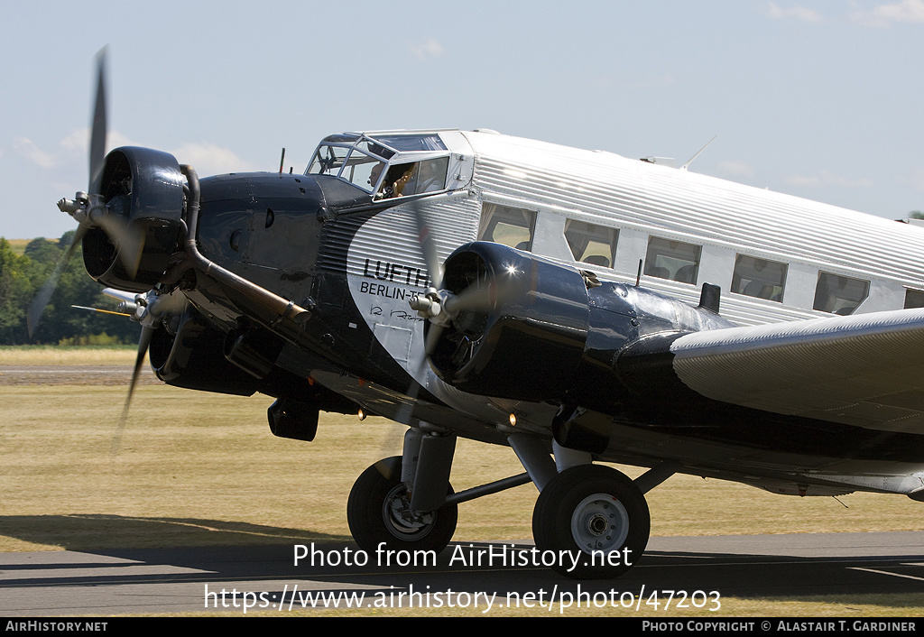 Aircraft Photo of D-CDLH / D-AQUI | Junkers Ju 52/3m g8e | Deutsche Luft Hansa | AirHistory.net #47203