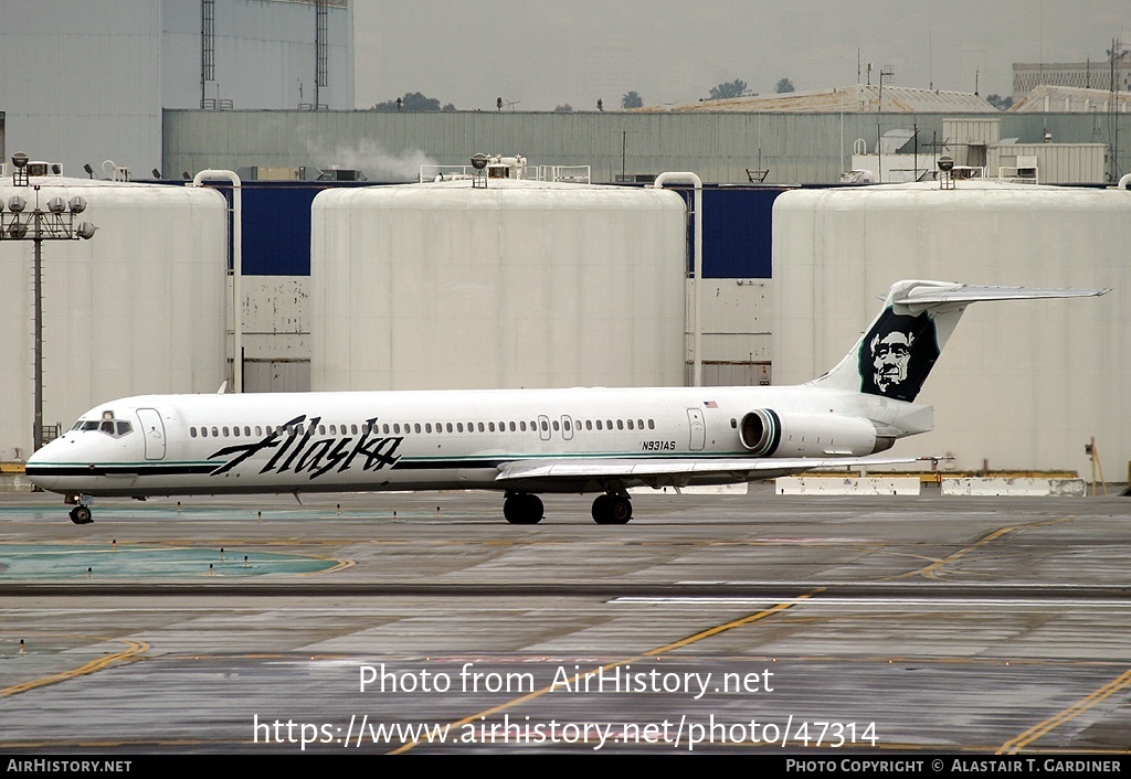 Aircraft Photo of N931AS | McDonnell Douglas MD-83 (DC-9-83) | Alaska Airlines | AirHistory.net #47314