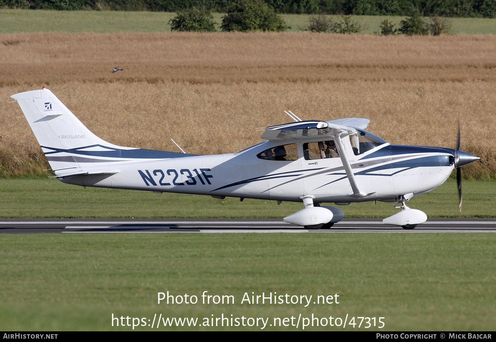 Aircraft Photo of N2231F | Cessna 182T Skylane | AirHistory.net #47315