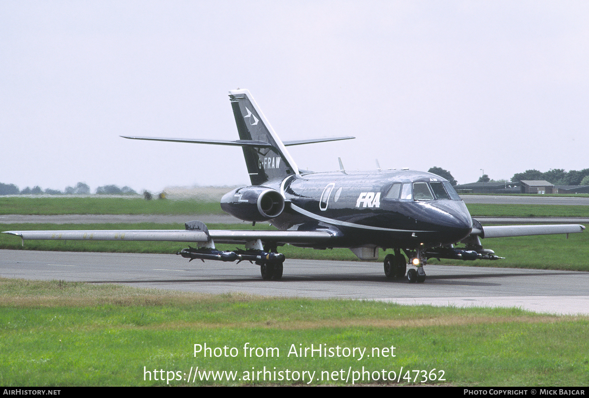 Aircraft Photo of G-FRAW | Dassault Falcon 20ECM | FRA Aviation | AirHistory.net #47362