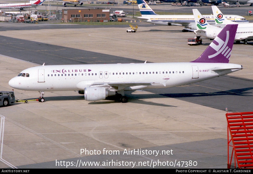 Aircraft Photo of G-HAGT | Airbus A320-212 | Excalibur | AirHistory.net #47380