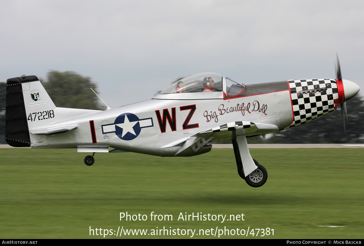 Aircraft Photo of G-MUZY / 472218 | Titan T-51 Mustang | USA - Air Force | AirHistory.net #47381