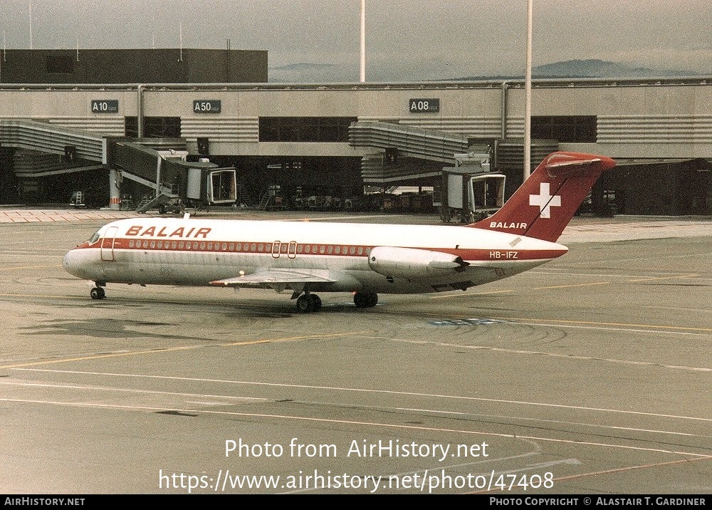 Aircraft Photo of HB-IFZ | McDonnell Douglas DC-9-32 | Balair | AirHistory.net #47408