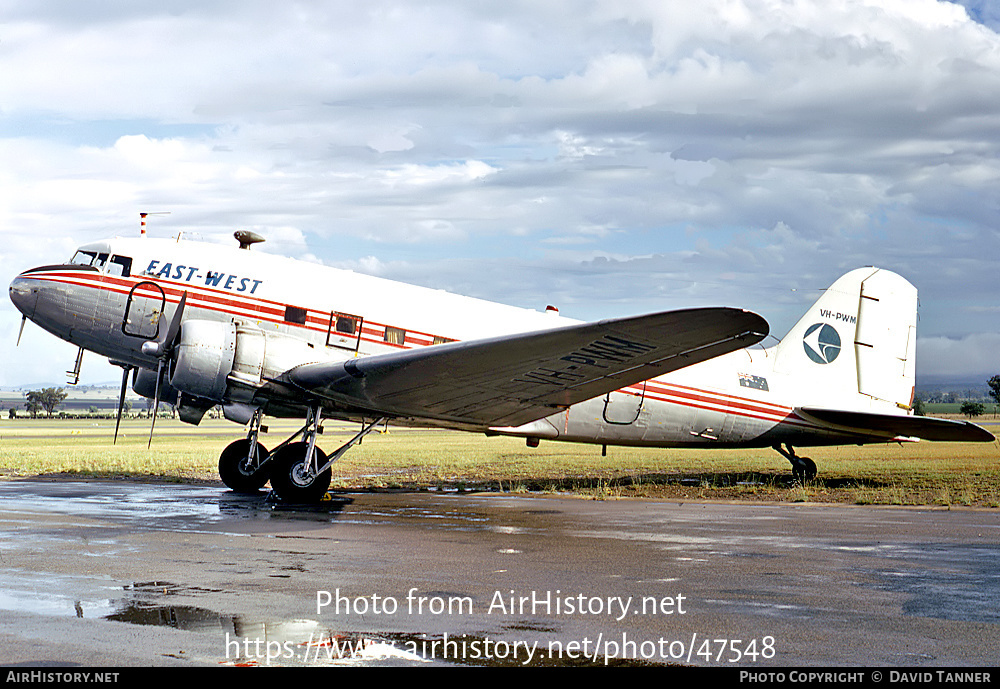 Aircraft Photo of VH-PWM | Douglas DC-3(C) | East-West Airlines | AirHistory.net #47548