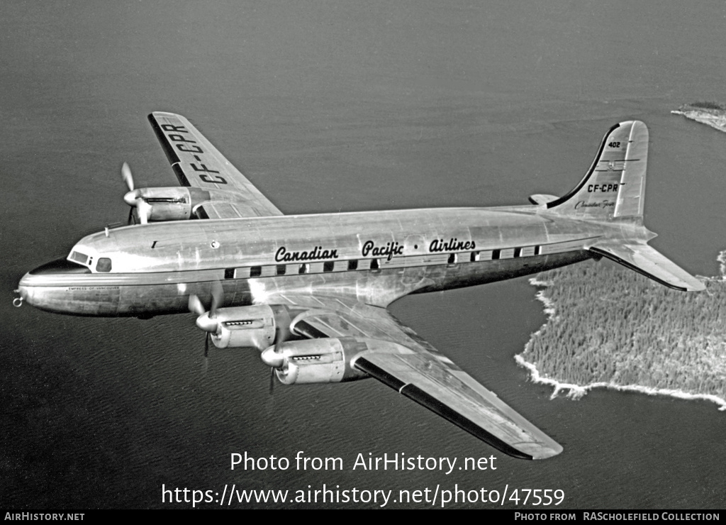 Aircraft Photo of CF-CPR | Canadair DC-4M-1 North Star | Canadian Pacific Airlines | AirHistory.net #47559