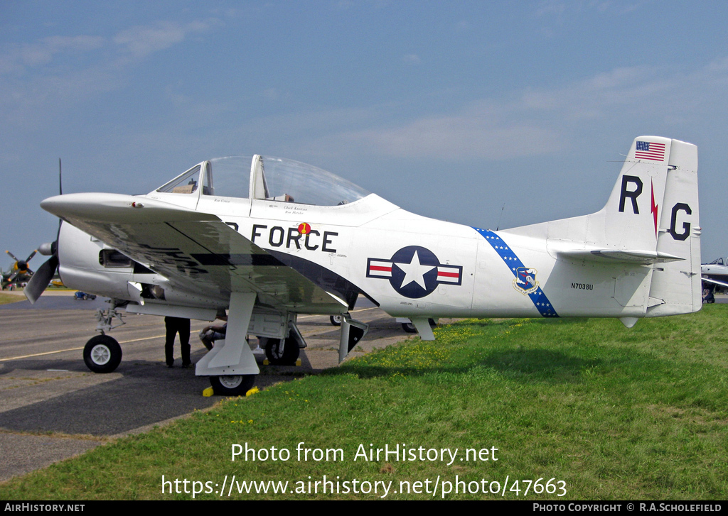 Aircraft Photo of N7038U | North American T-28A Trojan | USA - Air Force | AirHistory.net #47663