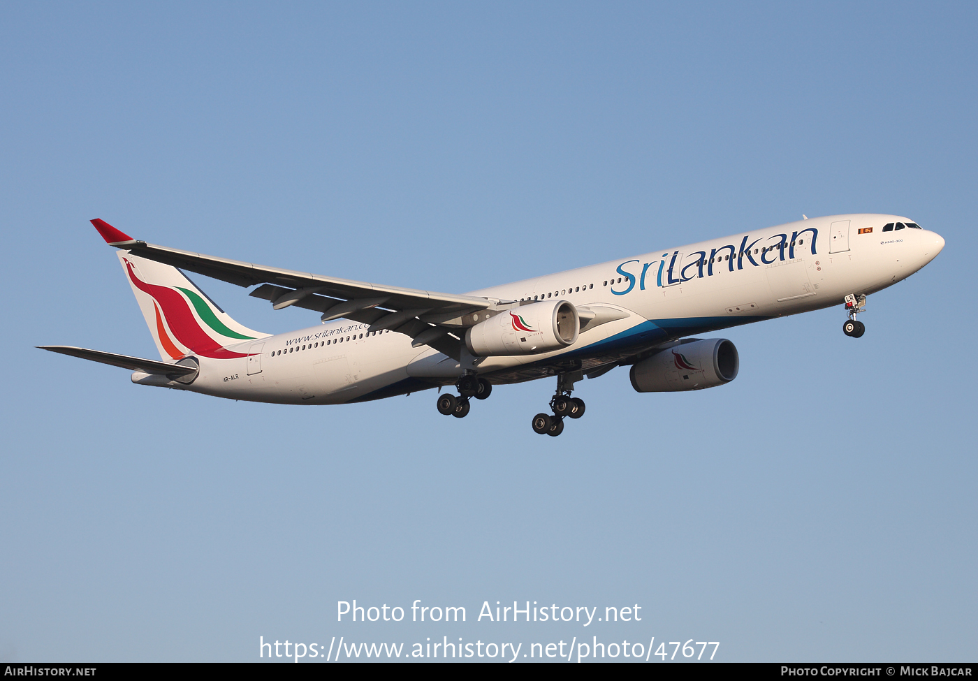 Aircraft Photo of 4R-ALR | Airbus A330-343 | SriLankan Airlines | AirHistory.net #47677