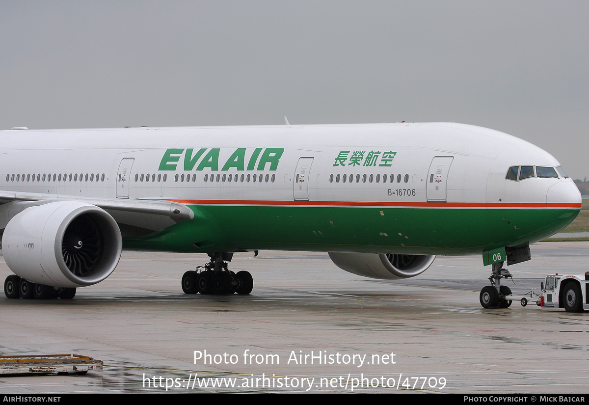 Aircraft Photo of B-16706 | Boeing 777-35E/ER | EVA Air | AirHistory.net #47709