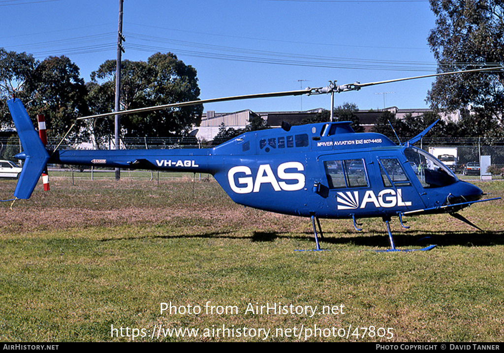 Aircraft Photo of VH-AGL | Bell 206B-3 JetRanger III | McIver Aviation | AirHistory.net #47805