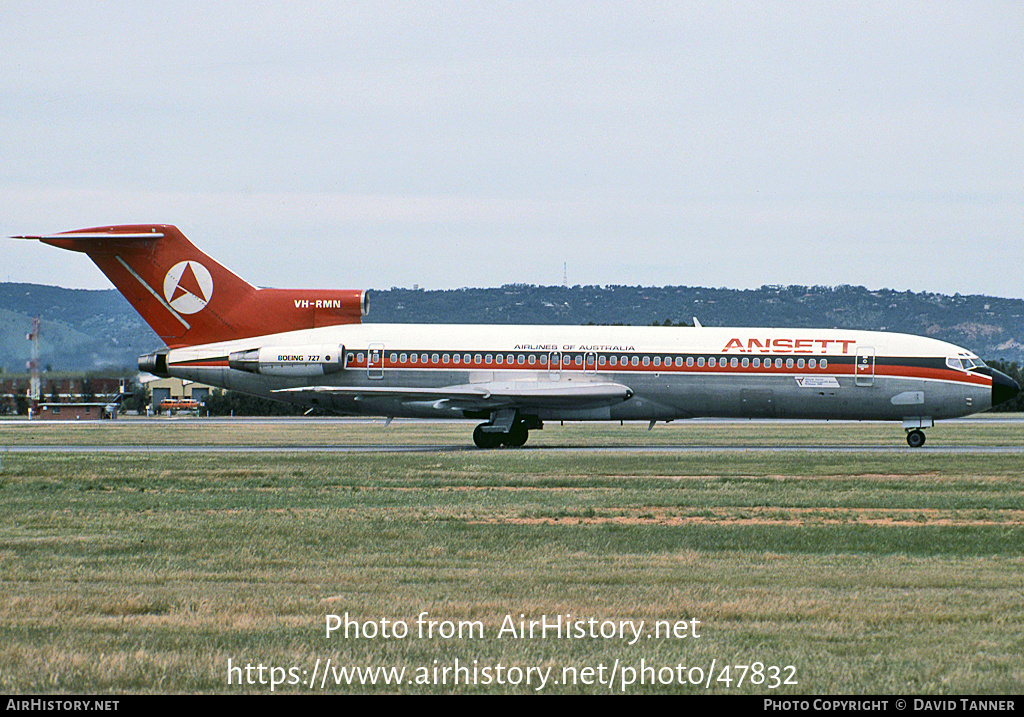 Aircraft Photo of VH-RMN | Boeing 727-277/Adv | Ansett Airlines of Australia | AirHistory.net #47832