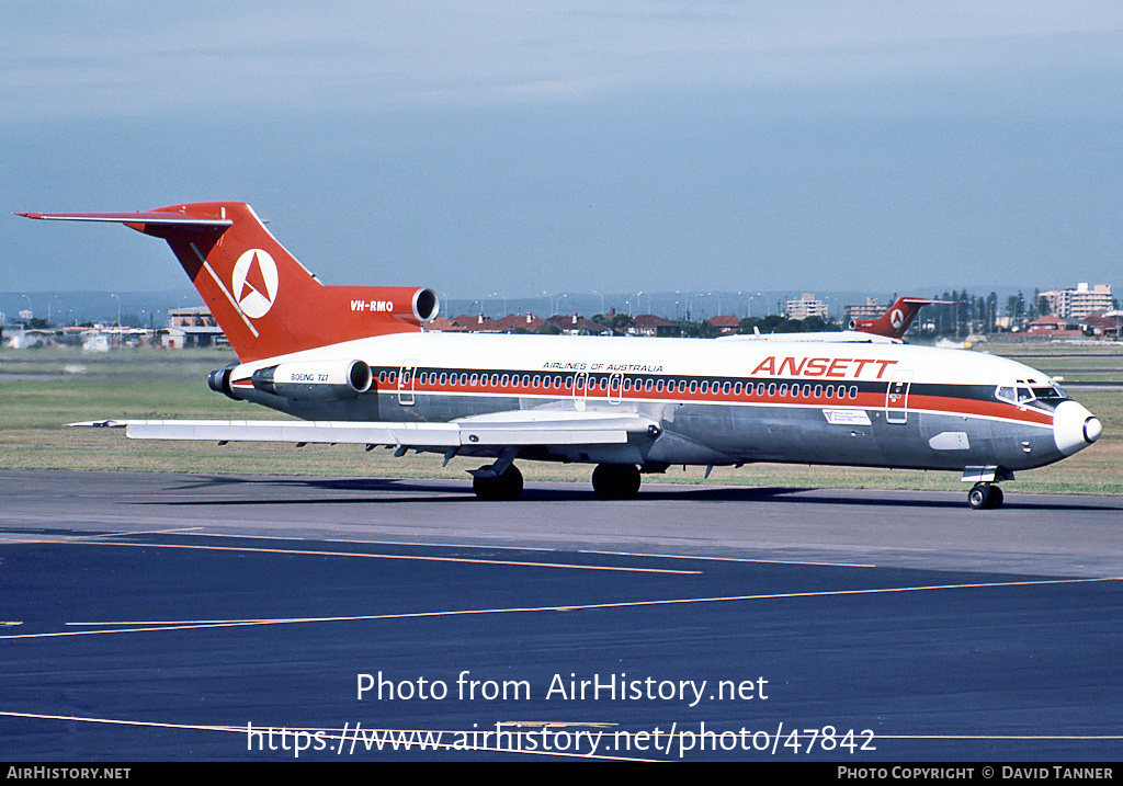 Aircraft Photo of VH-RMO | Boeing 727-277/Adv | Ansett Airlines of Australia | AirHistory.net #47842