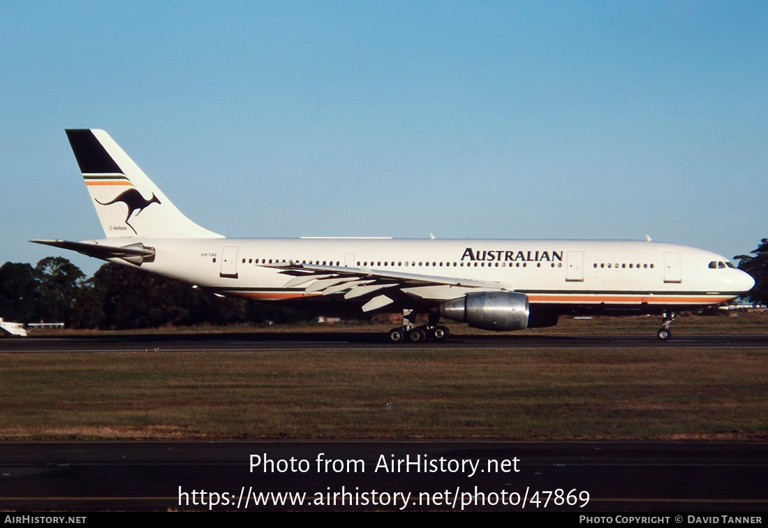 Aircraft Photo of VH-TAE | Airbus A300B4-203 | Australian Airlines | AirHistory.net #47869