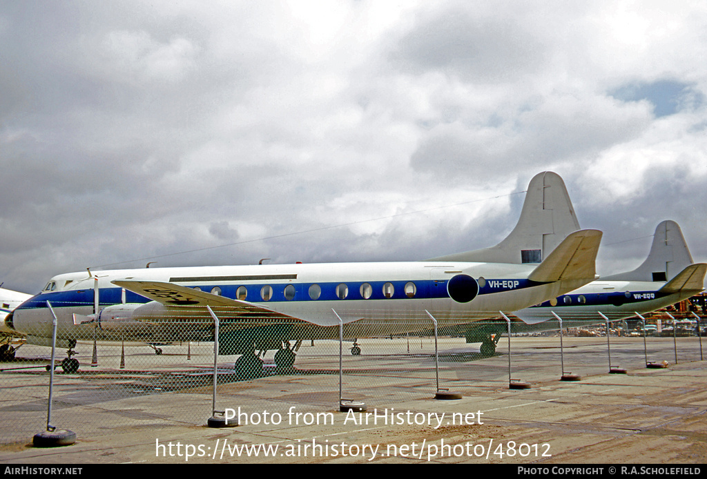 Aircraft Photo of VH-EQP | Vickers 836 Viscount | AirHistory.net #48012