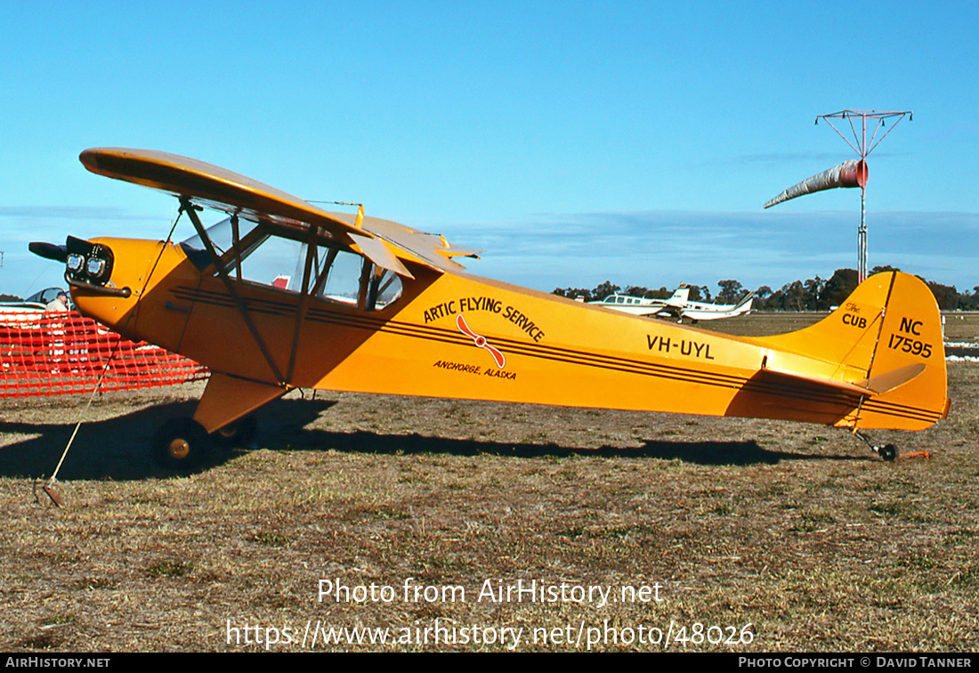 Aircraft Photo of VH-UYL / NC17595 | Taylor J-2 Cub | Artic Flying Service | AirHistory.net #48026