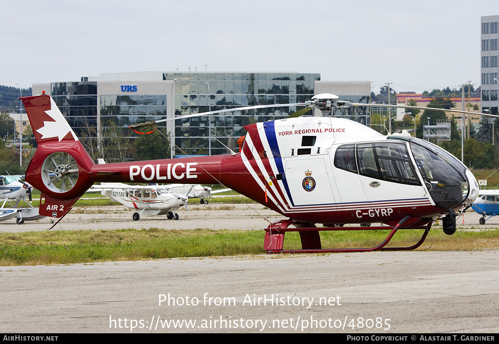 Aircraft Photo of C-GYRP | Eurocopter EC-120B Colibri | York Regional Police | AirHistory.net #48085