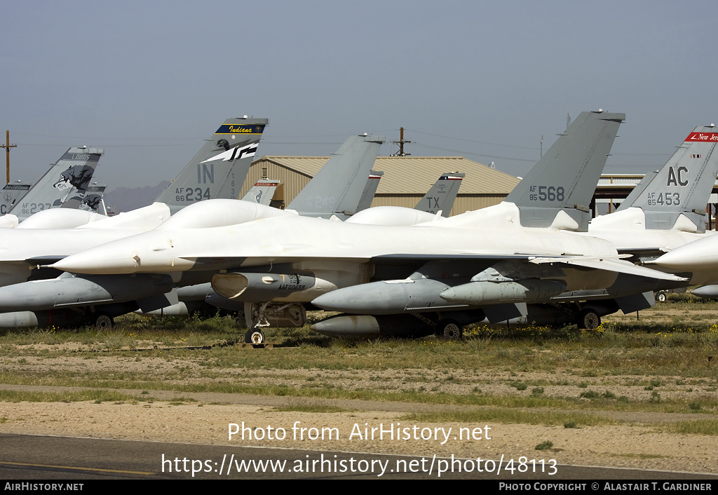 Aircraft Photo of 85-1568 / AF85-568 | General Dynamics F-16C Fighting Falcon | USA - Air Force | AirHistory.net #48113