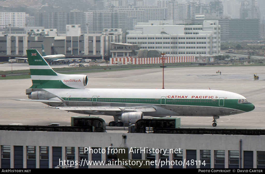 Aircraft Photo of N321EA | Lockheed L-1011-385-1 TriStar 1 | Cathay Pacific Airways | AirHistory.net #48114