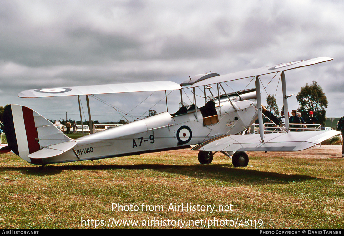 Aircraft Photo of VH-UAO / A7-9 | De Havilland D.H. 60X Moth | Australia - Air Force | AirHistory.net #48119