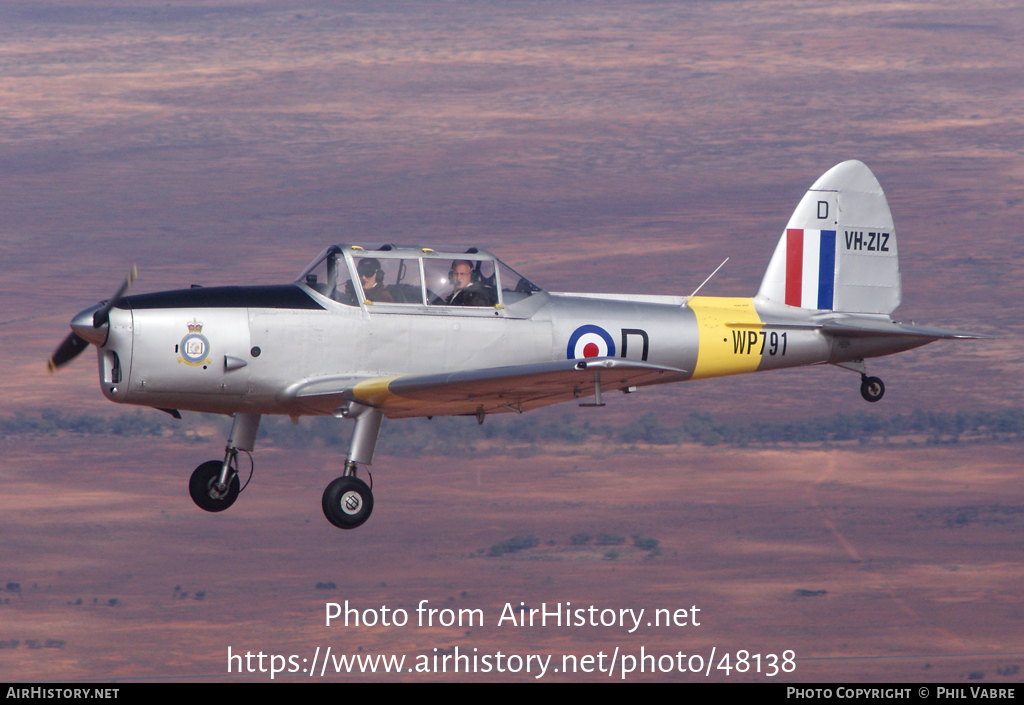 Aircraft Photo of VH-ZIZ / WP791 | De Havilland DHC-1 Chipmunk Mk22A | UK - Air Force | AirHistory.net #48138