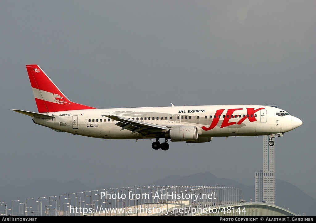 Aircraft Photo of JA8999 | Boeing 737-446 | JAL Express - JEX | AirHistory.net #48144