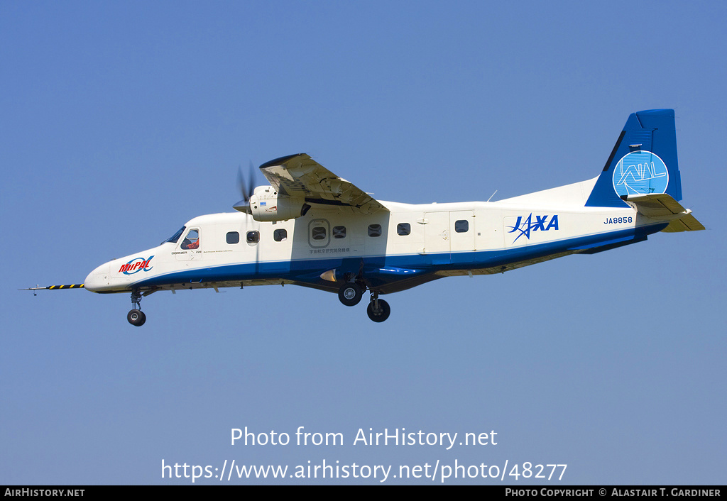 Aircraft Photo of JA8858 | Dornier 228-200 | JAXA - Japan Aerospace Exploration Agency | AirHistory.net #48277