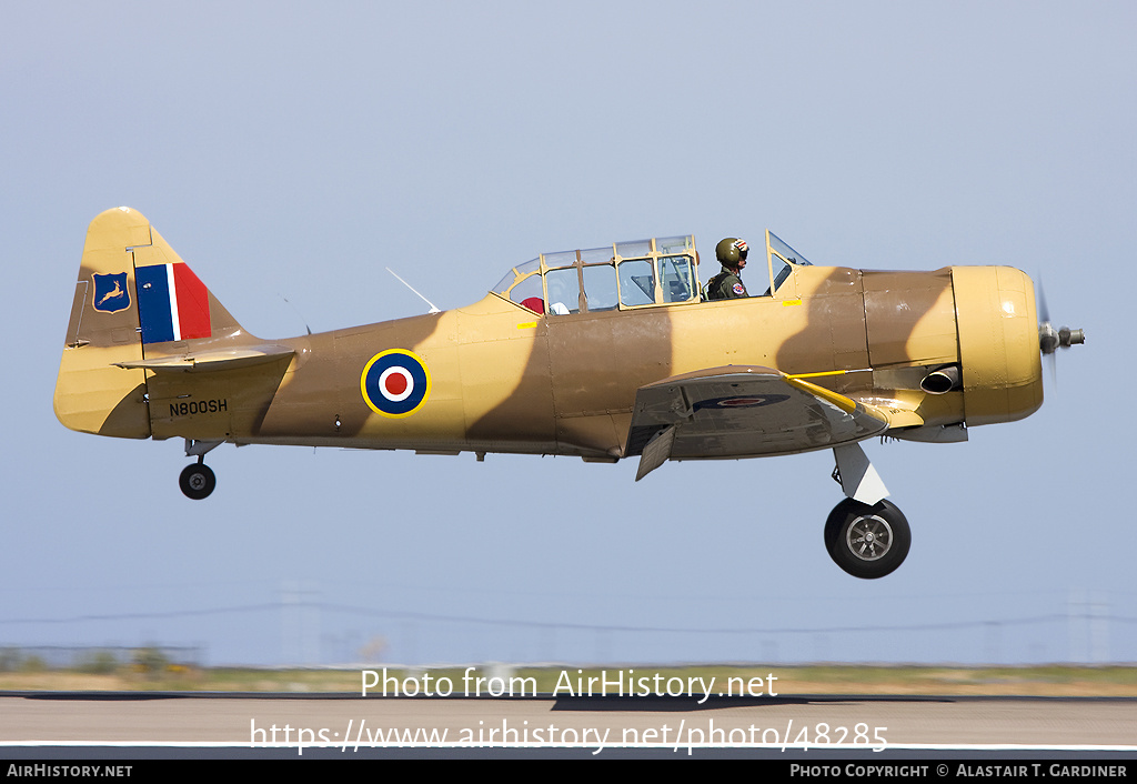 Aircraft Photo of N800SH | North American AT-6D Texan | South Africa - Air Force | AirHistory.net #48285