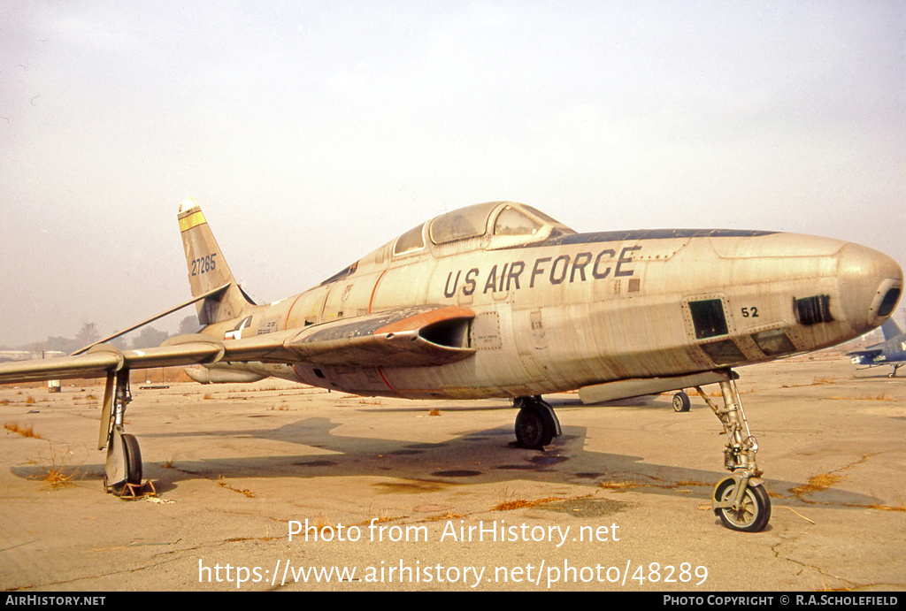 Aircraft Photo of 52-7265 / 27265 | Republic RF-84K Thunderflash | USA - Air Force | AirHistory.net #48289