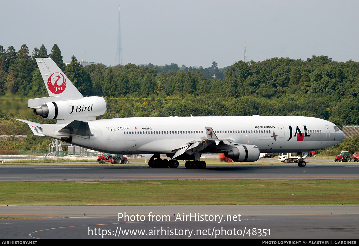 Aircraft Photo of JA8587 | McDonnell Douglas MD-11 | Japan Airlines - JAL | AirHistory.net #48351