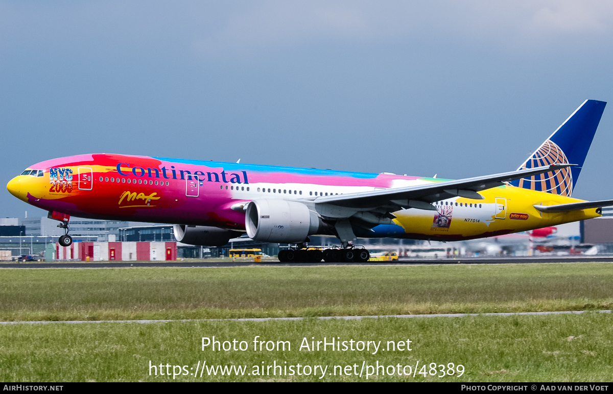 Aircraft Photo of N77014 | Boeing 777-224/ER | Continental Airlines | AirHistory.net #48389