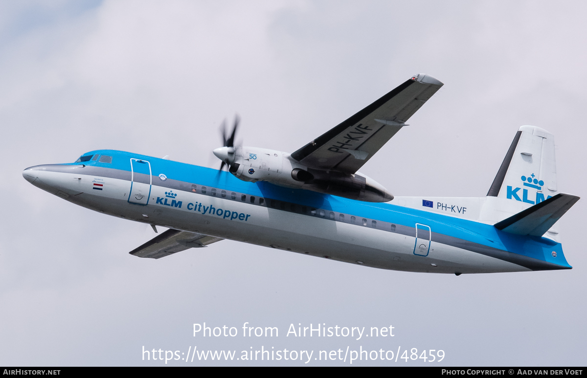 Aircraft Photo of PH-KVF | Fokker 50 | KLM Cityhopper | AirHistory.net #48459