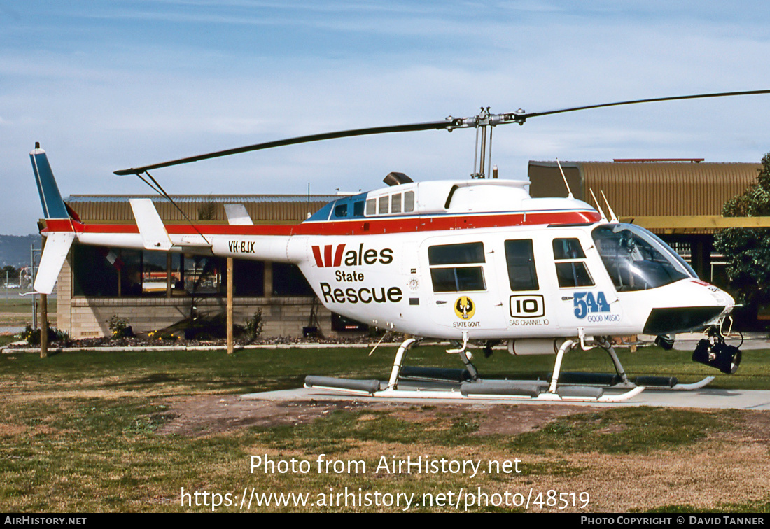 Aircraft Photo of VH-BJX | Bell 206L-1 LongRanger II | Wales State Rescue | AirHistory.net #48519