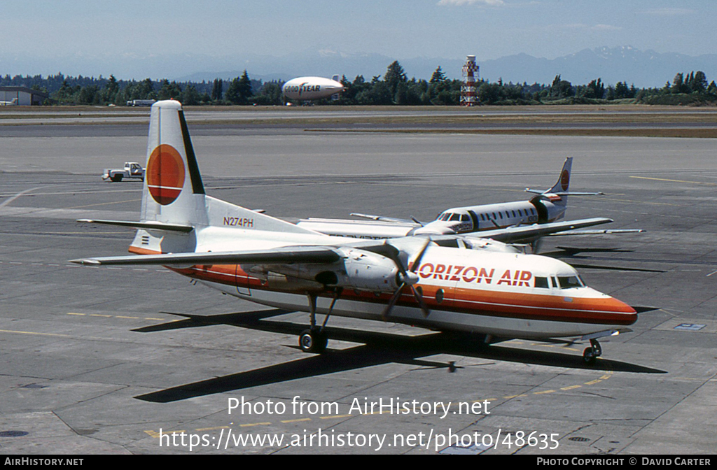 Aircraft Photo of N274PH | Fairchild F-27A | Horizon Air | AirHistory.net #48635