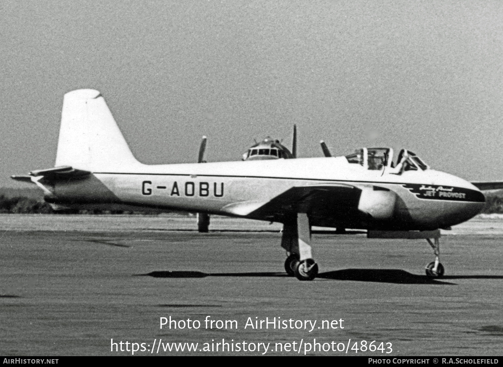 Aircraft Photo of G-AOBU | Hunting Percival P.84 Jet Provost T1 | AirHistory.net #48643