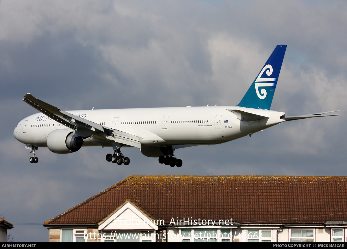 Aircraft Photo Of ZK-OKO | Boeing 777-319/ER | Air New Zealand ...