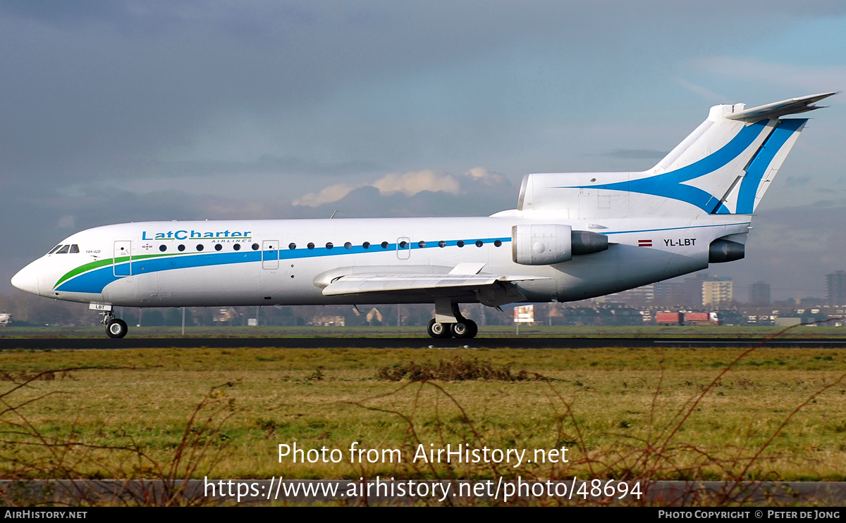 Aircraft Photo of YL-LBT | Yakovlev Yak-42D | LatCharter Airlines | AirHistory.net #48694