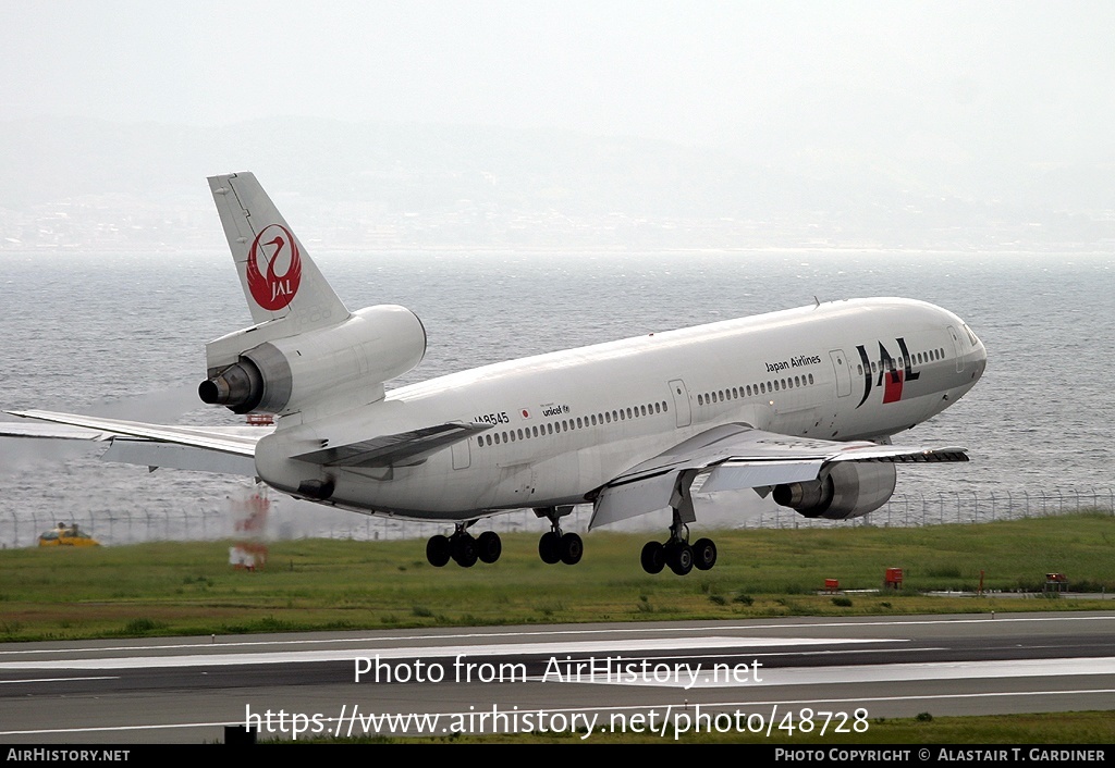 Aircraft Photo of JA8545 | McDonnell Douglas DC-10-40I | Japan Airlines - JAL | AirHistory.net #48728