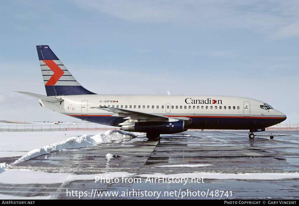 Aircraft Photo of C-GIPW | Boeing 737-275/Adv | Canadian Airlines | AirHistory.net #48741