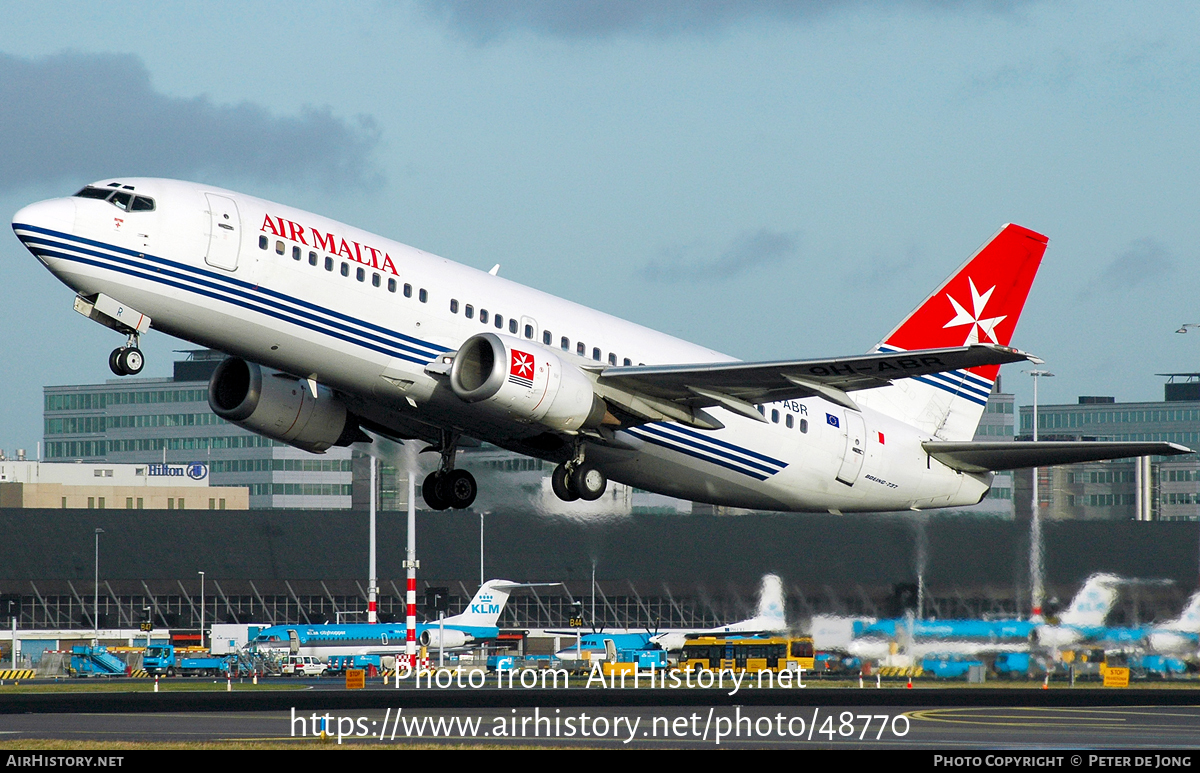 Aircraft Photo of 9H-ABR | Boeing 737-3Y5 | Air Malta | AirHistory.net #48770