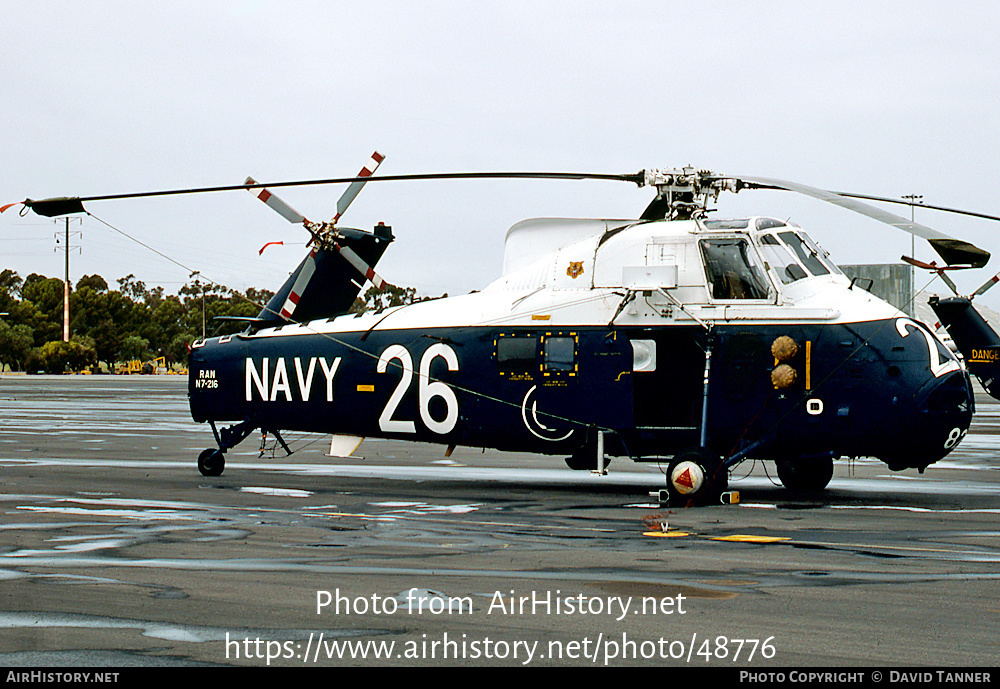 Aircraft Photo of N7-216 | Westland WS-58 Wessex HAS.31B | Australia - Navy | AirHistory.net #48776