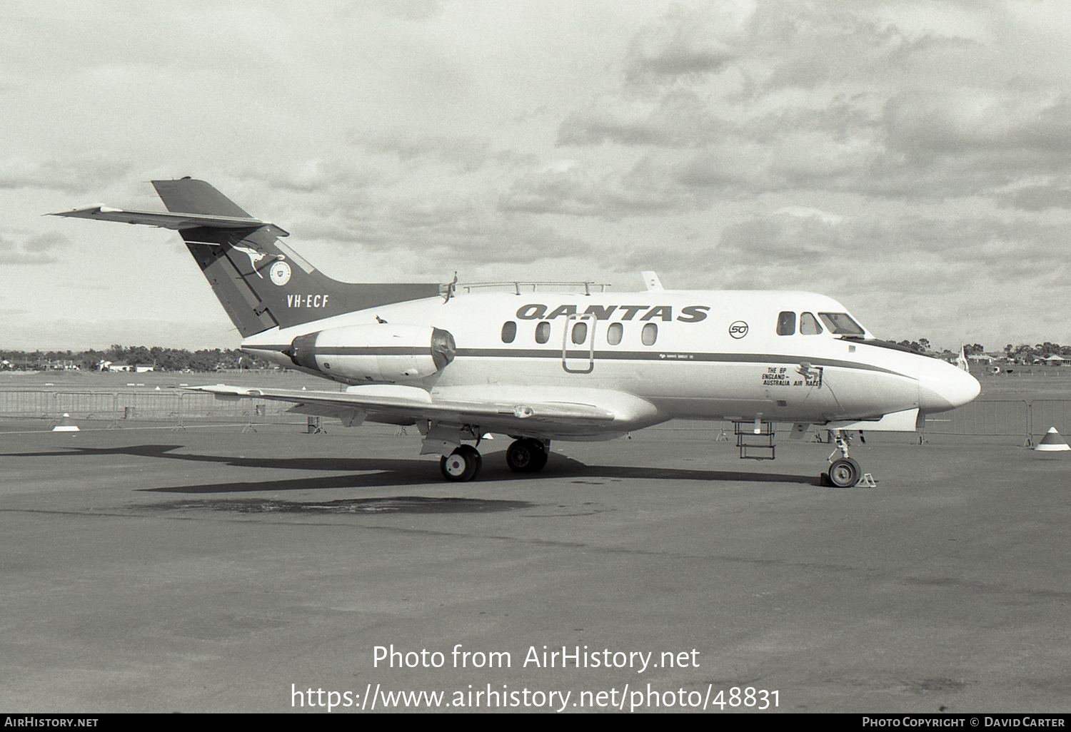 Aircraft Photo of VH-ECF | Hawker Siddeley HS-125-3B | Qantas | AirHistory.net #48831