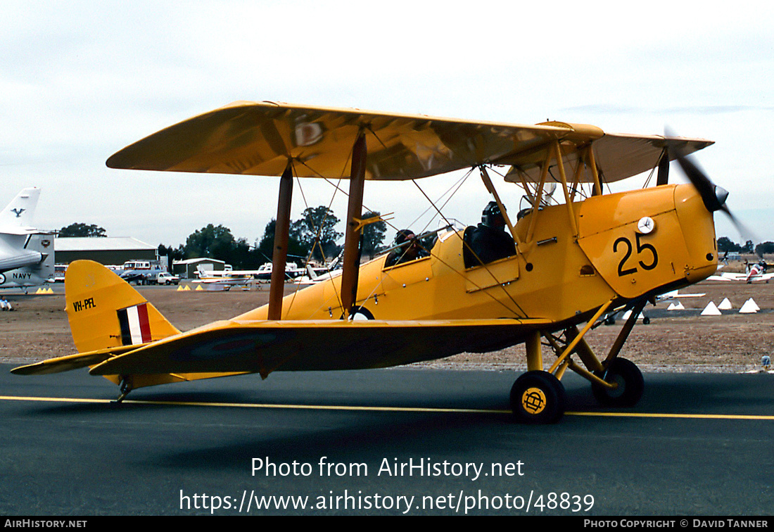 Aircraft Photo of VH-PFL | De Havilland D.H. 82A Tiger Moth | Australia - Air Force | AirHistory.net #48839