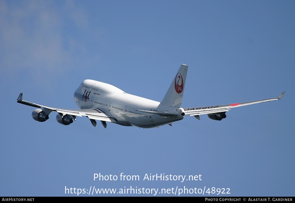 Aircraft Photo of JA8902 | Boeing 747-446 | Japan Airlines - JAL | AirHistory.net #48922